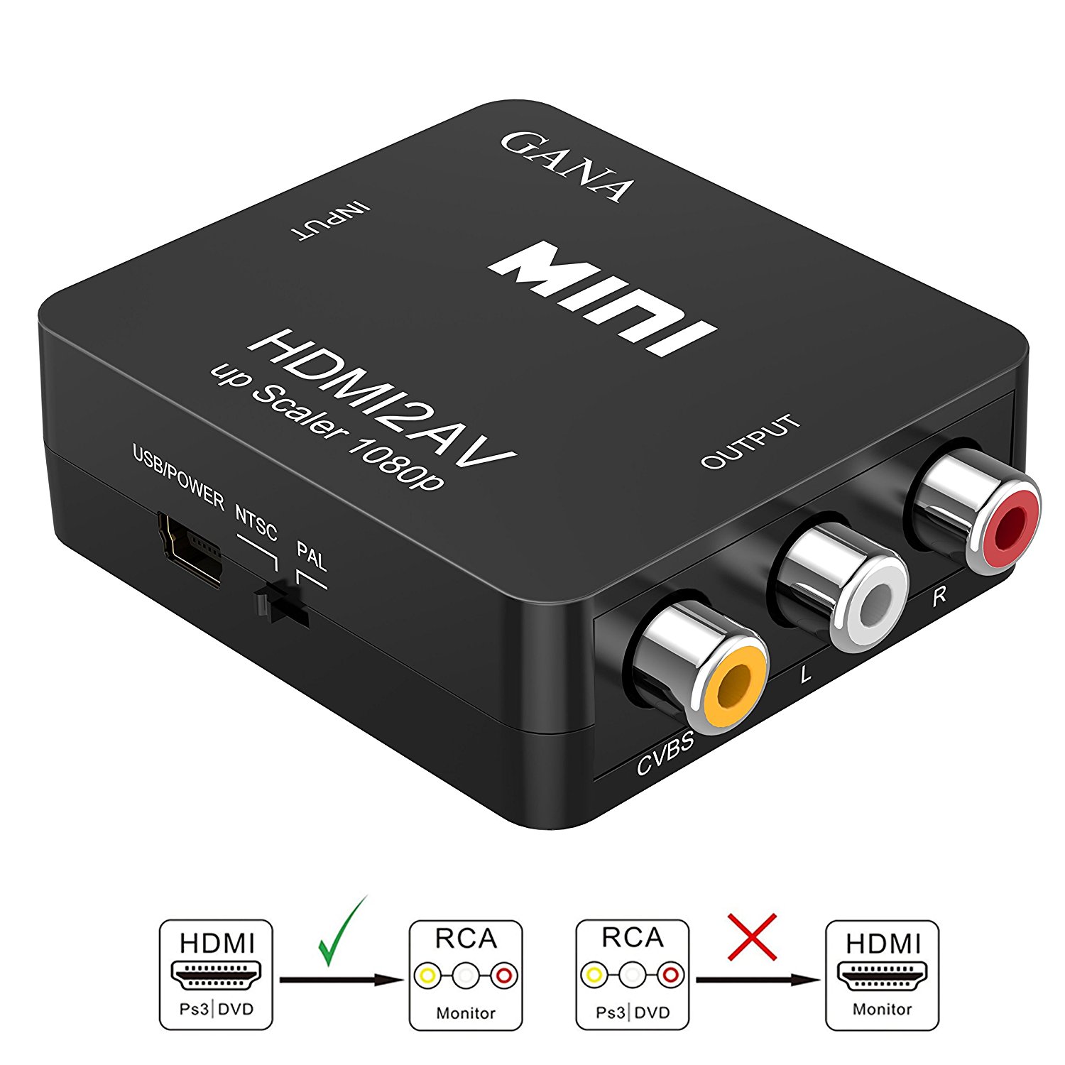 MISC: DOWNSCALER - ARMOR 3 - HDMI TO AV CONVERTER (NEW)